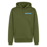 ice cream logo - khaki green 