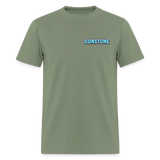 ice cream logo - military green