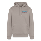 ice cream logo - taupe