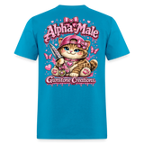 alpha male - turquoise