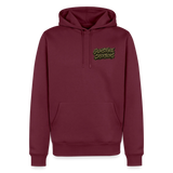 camo logo - burgundy