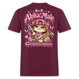 alpha male - burgundy