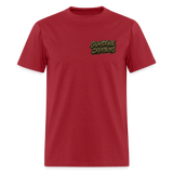 knife outline - true red