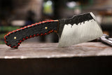 stitched bourbon barrel cleaver