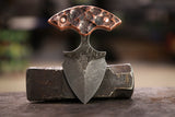forged copper push dagger