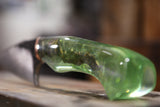 Drop point with galaxy green handle