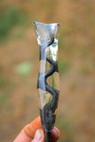 hand forged san mai serpent tang knife