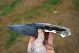 hand forged san mai serpent tang knife