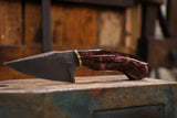 Drop point with galaxy burgundy handle