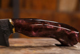 Drop point with galaxy burgundy handle