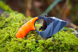 Mako- Neon Orange with tiger stripe etch