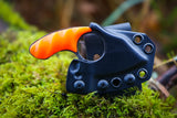 Mako- Neon Orange with tiger stripe etch