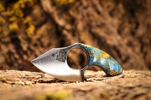 mako teal orange splatter