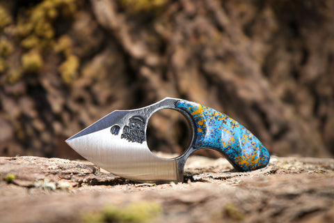 mako teal orange splatter