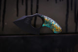 Mako- Black Cerakote w/ Teal and Gold handle