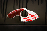 Mako- White Cerakote with Red Splatter