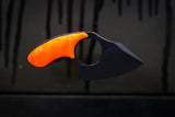Mako- Black Cerekote w/ Orange Handle