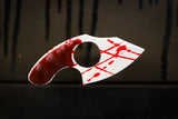 Mako- White Cerekote w/ Red Splatter