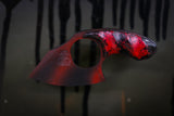 Mako- Black/Red Striped Cerekote w/ Red Stripe Handle