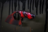 Mako- Black/Red Striped Cerekote w/ Red Stripe Handle