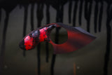 Mako- Black/Red Striped Cerekote w/ Red Stripe Handle