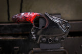 Mako- Black/Red Fade Cerekote w/ Red Splatter Handle