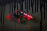 Mako- Black/Red Cerekote w/ Red Splatter Handle