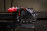 Mako- Black/Red Cerekote w/ Red Splatter Handle