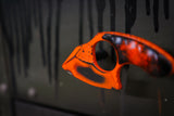 Mako- Distressed Black/Orange Cerekote w/ Orange Splatter Handle