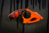 Mako- Distressed Black/Orange Cerekote w/ Orange Splatter Handle