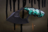 Mako- Black Cerakote w/ Blue Splatter Handle