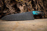 ballistic chef knife teal black